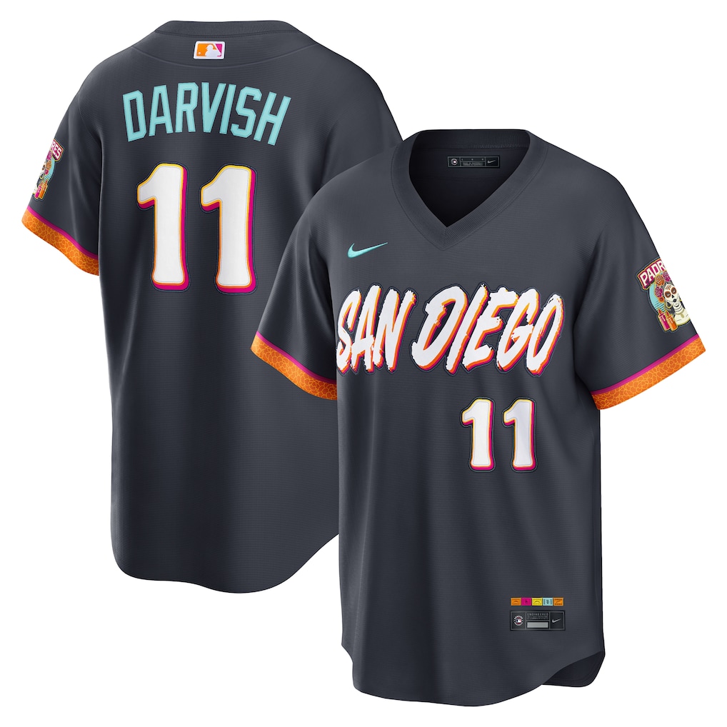 Men San Diego Padres #11 Yu Darvish Nike Obsidian 2026 City Connect Stadium Jersey->san diego padres->MLB Jersey